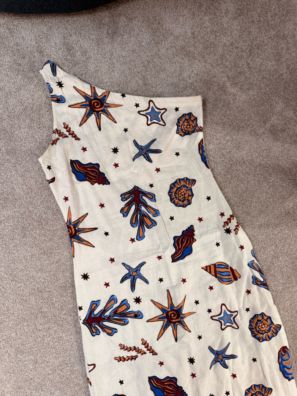 One Shoulder Coastal Maxi Dress - Picture 4 of 5